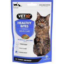 (Breath & Dental) VETIQ Healthy Bites Denti-Care Treats For Cats & Kittens, Helps to Prevent Plaque, Reduce Tartar Build Up & Contains Parsley