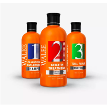 Walee 3in1 Keratin Treatment With Total Repair Kit, 350ml x 3