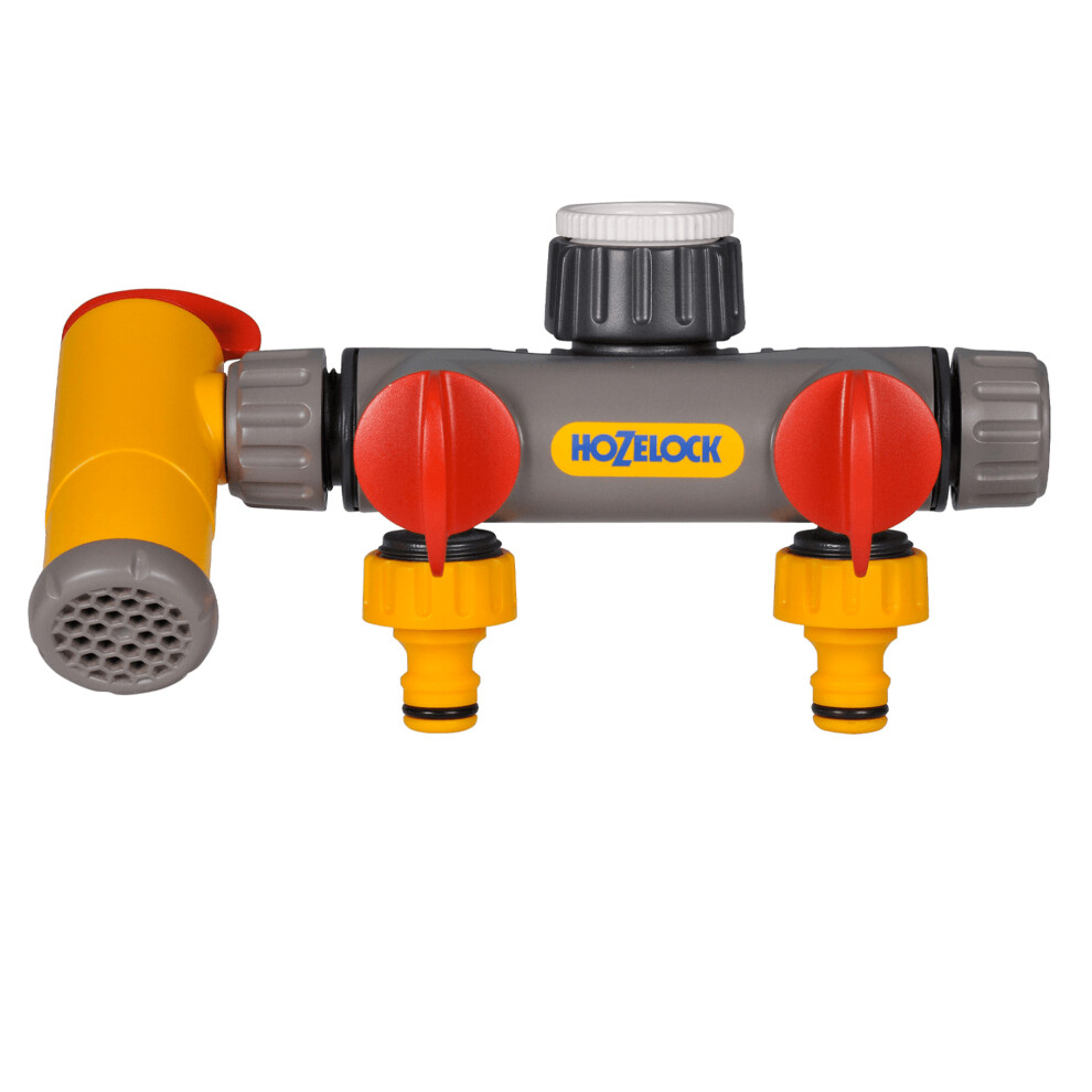 Hozelock Flow Max 2 Way Tap Connector