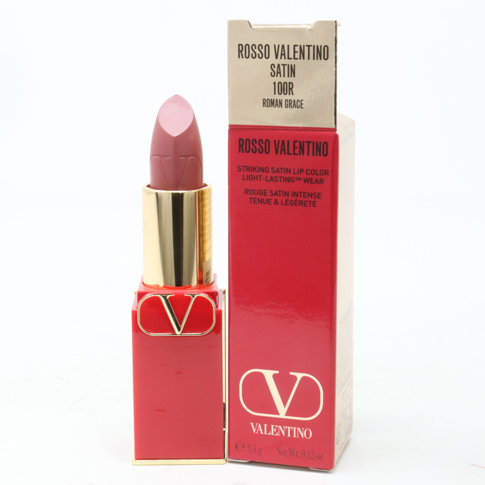 (100R Roman Grace) Valentino Rosso Valentino Satin Lip Colour  0.12oz/3.4g New With Box