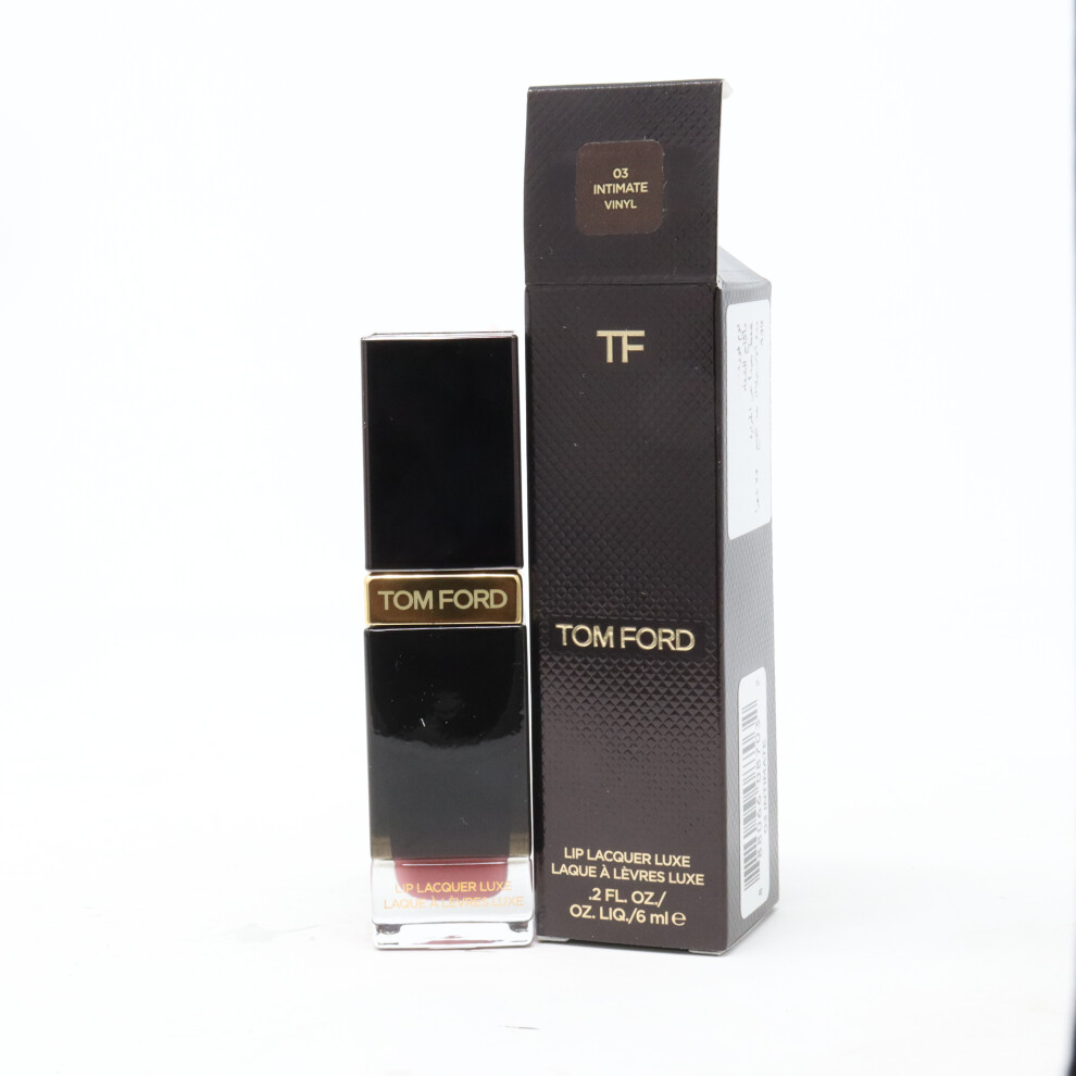 (03 Intimate Vinyl) Tom Ford Lip Lacquer Luxe  0.2oz/6ml New With Box