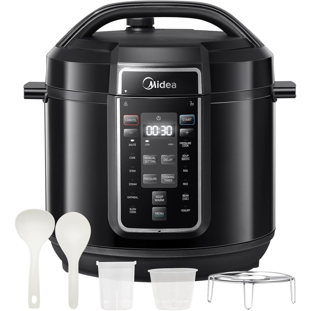(8L) 8L Pressure Cooker, Fast 70% 13 Presets, Online Recipes, 9-in-1 Multi-Purpose Cooker Stainless Steel Interior, Non-Stick, Dishwasher Safe