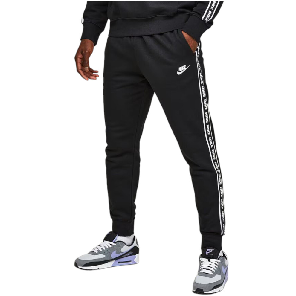 Nike (Jogger, Large) Aries Club Tape Mens Tracksuit In Black