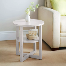 Round Coffee Bedside Tables for Living Room Table Oak Side Office