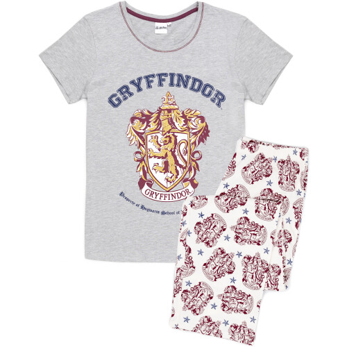 Harry Potter (L) Harry Potter Womens Grey Gryffindor Pyjamas 1