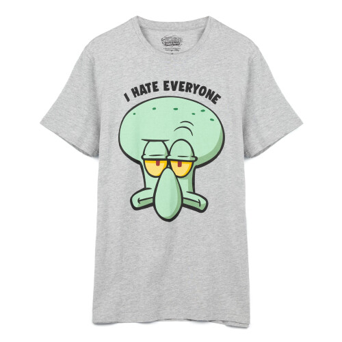 SpongeBob SquarePants (Large) SpongeBob SquarePants Short Sleeve Long Leg Pyjama Set (Mens Grey) 2