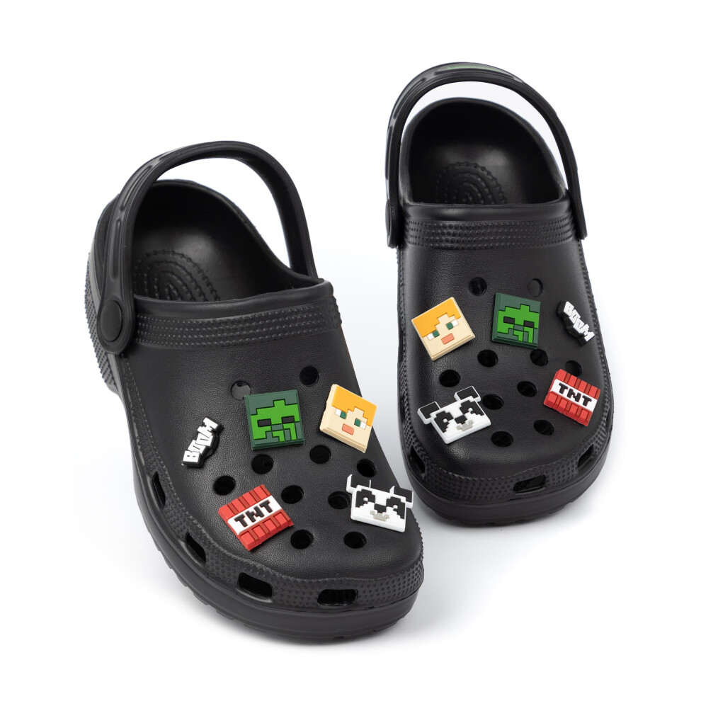(1 UK Child) Minecraft Clogs (Unisex Kids Black)