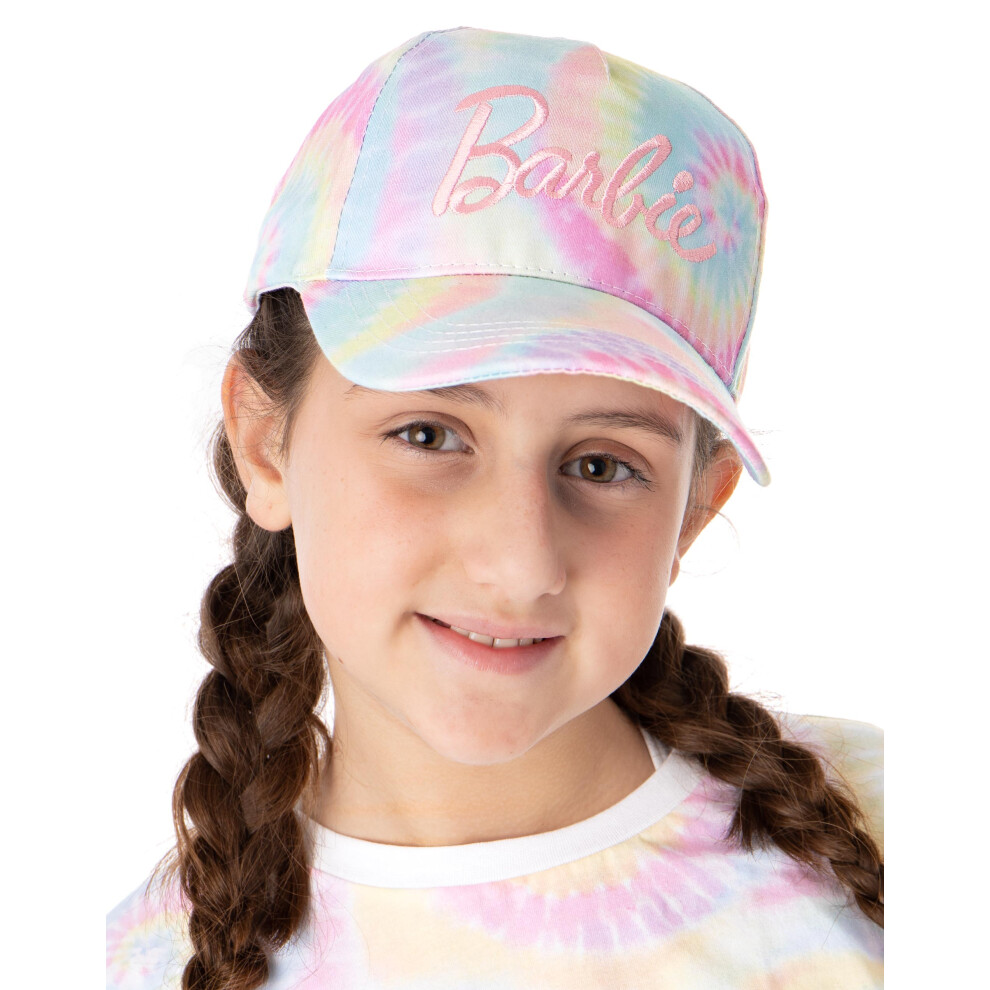 (M-L) Barbie Adjustable Curved Peak Cap (Girls Multicoloured)