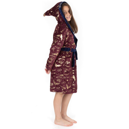 Harry Potter (7-8 Years) Harry Potter Bathrobe (Girls Red) 1