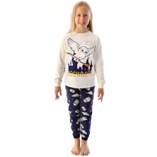(9-10 Years) Harry Potter Pyjamas Girls Hedwig Long Sleeve T-Shirt & Fleece Trousers PJ Set