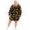 Garfield Blanket Hoodie (Unisex Black) 4