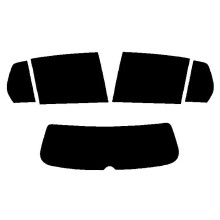 (Rear Windows: 5% Limo Black) Pre Cut Window Tint for VW Golf 5-door - 2009 to 2014 (MK6)