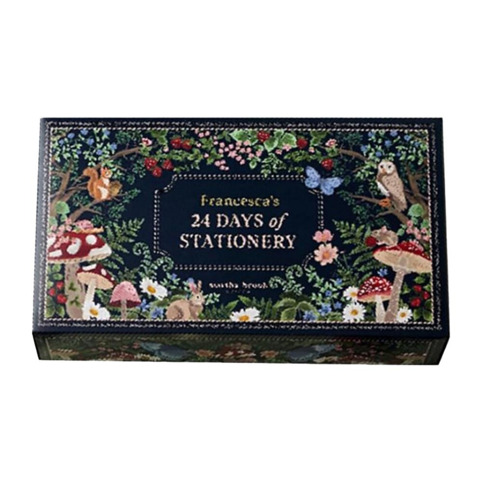 Christmas Stationery Advent Calendar 24 Days  Countdown Calendar Woodland theme School Supplies for Teens kids gifts