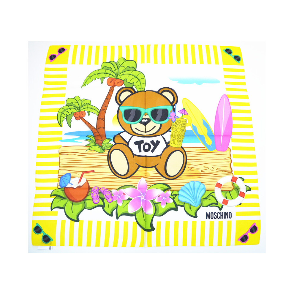 Moschino Toy Bear Island Scarf - Yellow