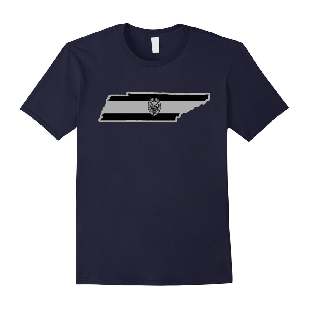 (M) Tennessee Corrections Officer Thin Silver Line Family Tee-Father's Day