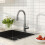 Living And Home (Grey) Retractable Commercial Pull out Kitchen Tap Mixer Tap Faucet 1