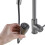 Living And Home (Grey) Retractable Commercial Pull out Kitchen Tap Mixer Tap Faucet 5