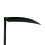 Black Polypropylene Full Contact Spear Head Death Sickle Head 2