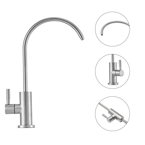 Living And Home (Silver) Stainless Steel Brushed Kitchen Water Filter Faucet 2