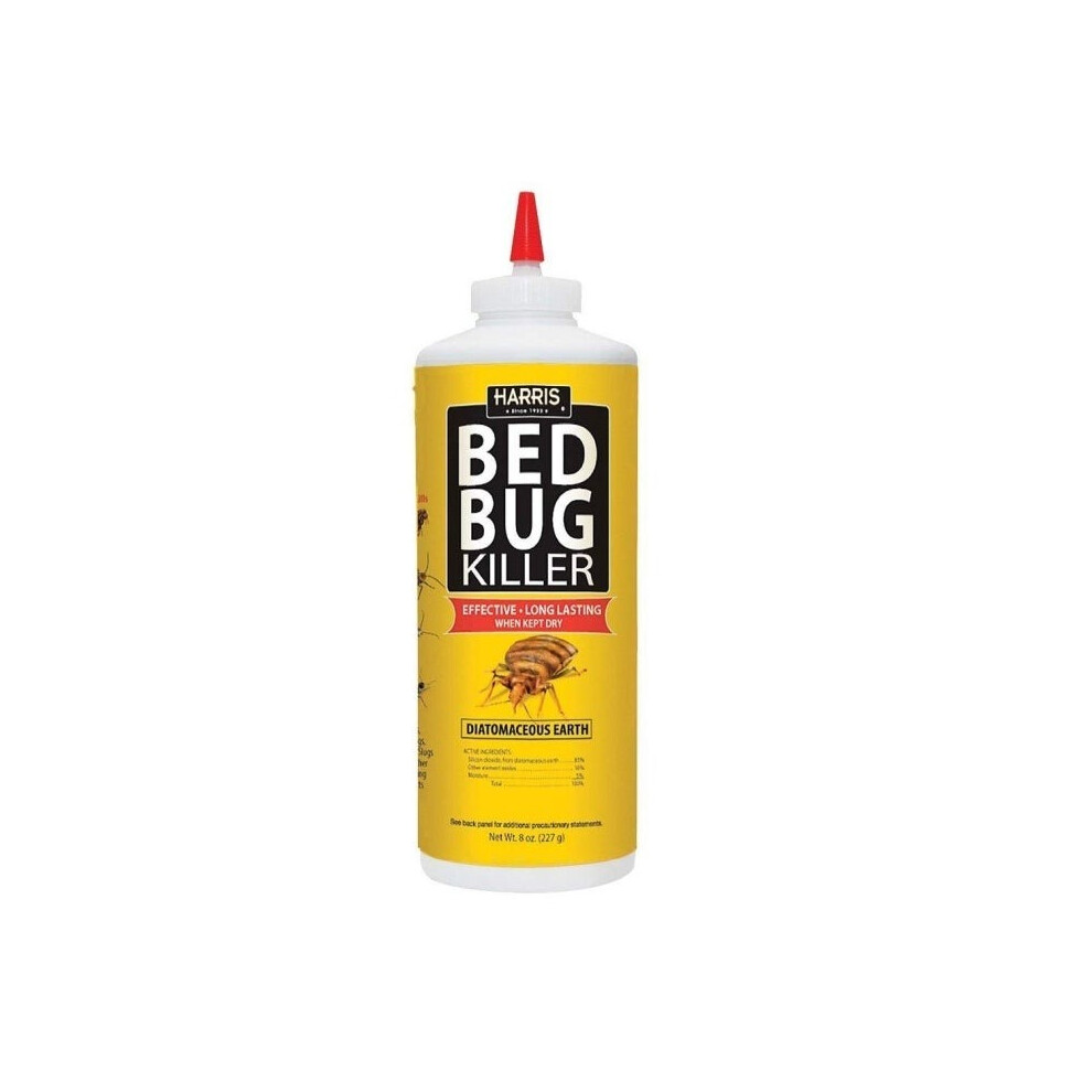 Harris Bed Bug Killer - 8oz Fast-Acting, Odorless Formula for Effective Bed Bug Elimination, Residual Protection for Homes, Mattresses & Furniture