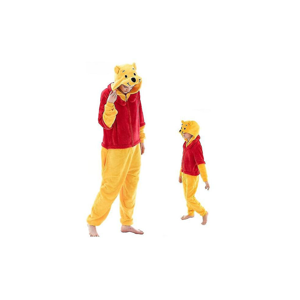 (Pooh, M) Cosusket Snug Fit Unisex Adult children Onesie Pajamas