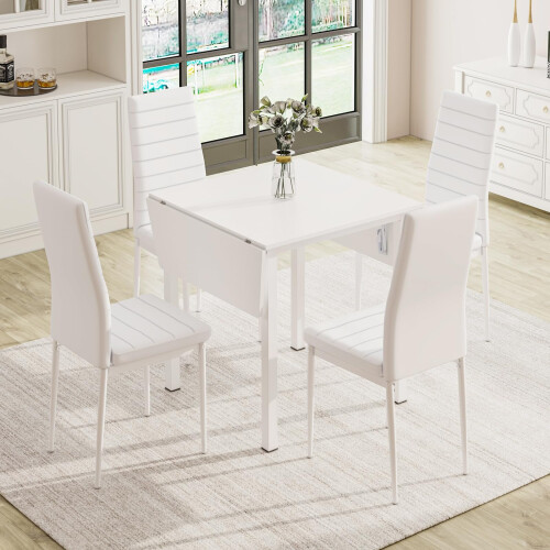 JEFFORDOUTLET Dining Table and Set of Chairs