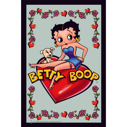 Betty Boop Mirror Sitting On Heart
