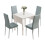 JEFFORDOUTLET Dining Table and Set of Chairs 3
