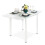 JEFFORDOUTLET Dining Table and Set of Chairs 4