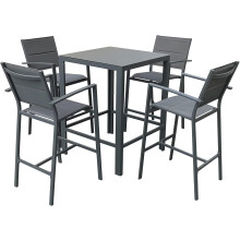 Sydney Aluminium 4 Seat Square Bar Set