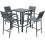 Garden Store Direct Sydney Aluminium 4 Seat Square Bar Set 1