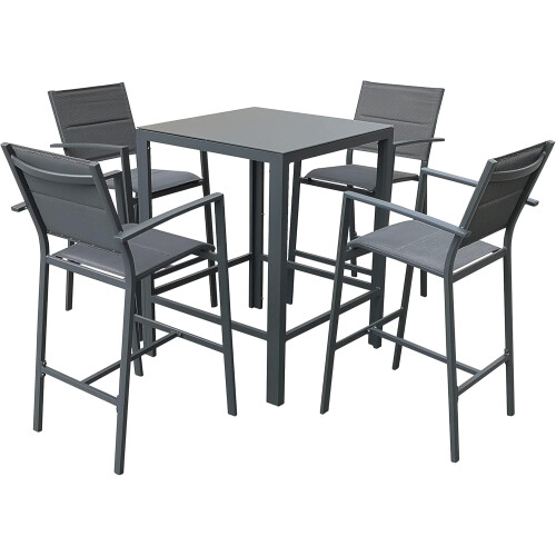 Garden Store Direct Sydney Aluminium 4 Seat Square Bar Set