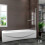 800x1400mm Pivot Shower Screen Bathroom Door Panel Strap handle 4