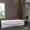 800x1400mm Pivot Shower Screen Bathroom Door Panel Strap handle 5