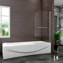 800x1400mm Pivot Shower Screen Bathroom Door Panel Strap handle