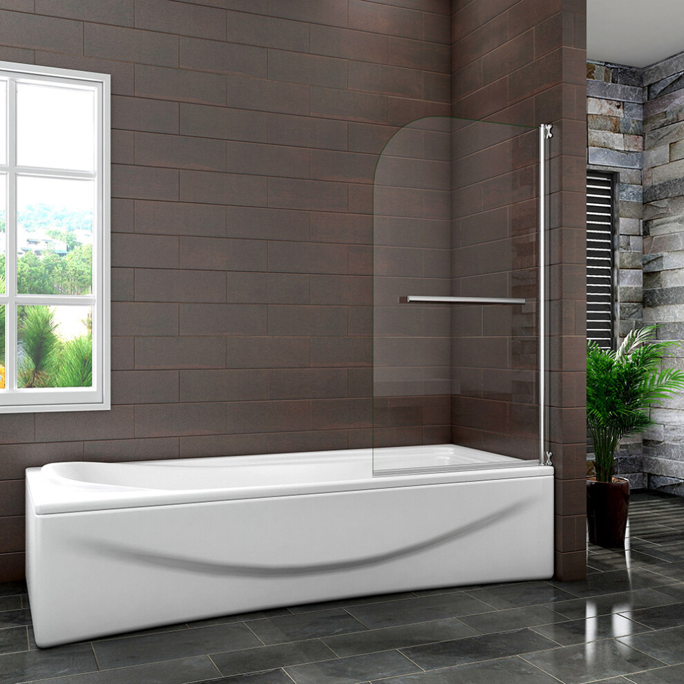 800x1400mm Pivot Shower Screen Bathroom Door Panel Strap handle