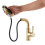 Living And Home (Gold) G1/2 Pull-out Sprayer Retractable Kitchen Faucet Kitchen Tap with 4 Modes 4