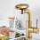 Living And Home (Gold) G1/2 Pull-out Sprayer Retractable Kitchen Faucet Kitchen Tap with 4 Modes 1