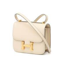 (Off white) 2024 H-buckle Kangkang bag European and American fashion 24cm palm print high-end small square bag single shoulder crossbody versatile women's bag
