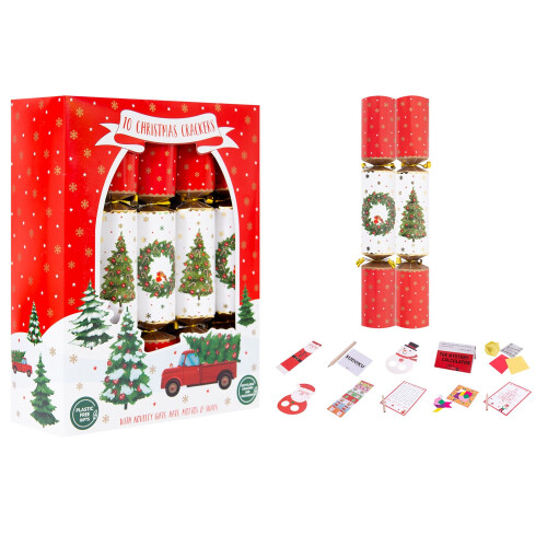 10 Traditional Christmas Crackers Tree Wreath Dinner Cracker 12 Inch 1