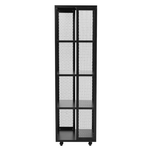 Living And Home Black Steel 4-Tier Bookcase Files Storage Rack 2