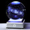 Solar System Crystal Ball 3D Planets Sun System Globe with Silver LED Base Ornament for Kid's Room 1