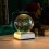Solar System Crystal Ball 3D Planets Sun System Globe with Silver LED Base Ornament for Kid's Room 2