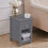 Living And Home (Grey) Small Side Table with Drawer for Living Room 1