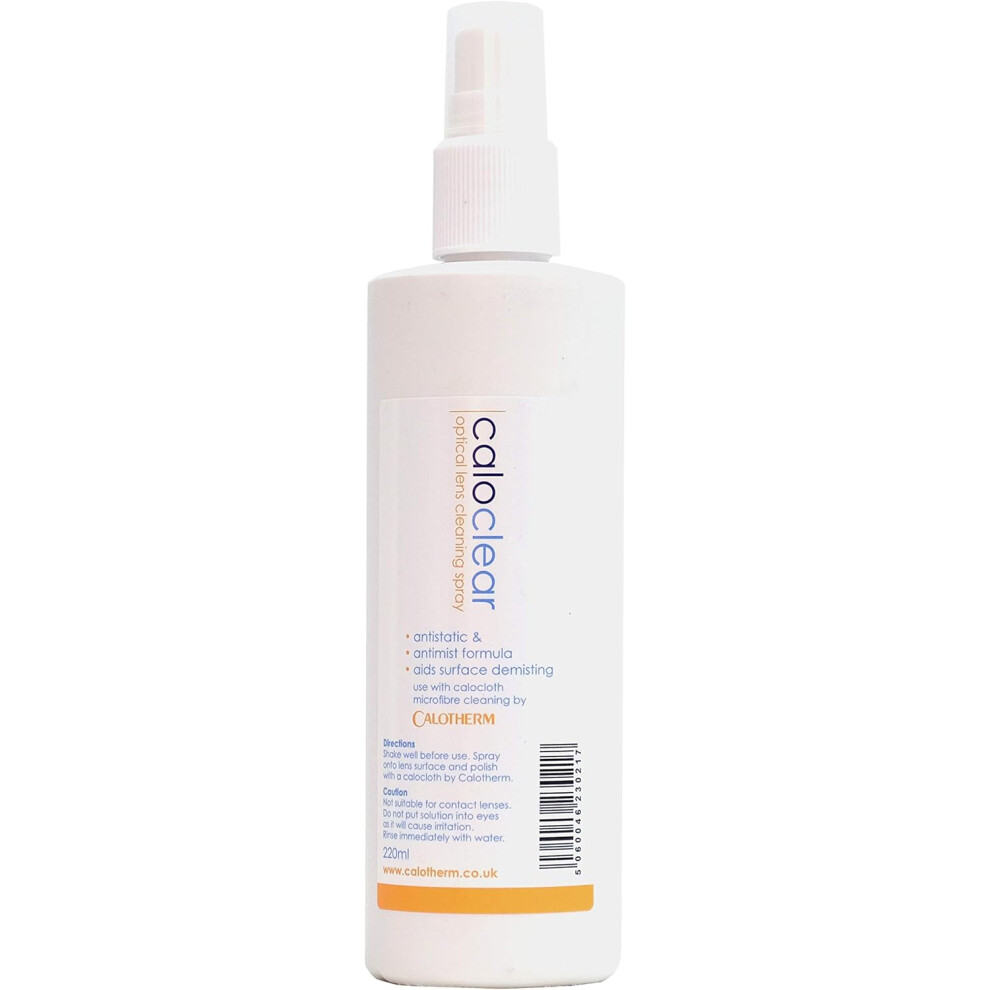 Calotherm Caloclear Antistatic & Antimist Optical Lens Spray 200Ml