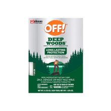 OFF! Deep Woods Mosquito and Insect Repellent Wipes, Long lasting, 12 Individually Wrapped Wipes
