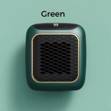 (Green) Portable Electric Heater UK Small Solar Energy Saving Fast Heating 800W