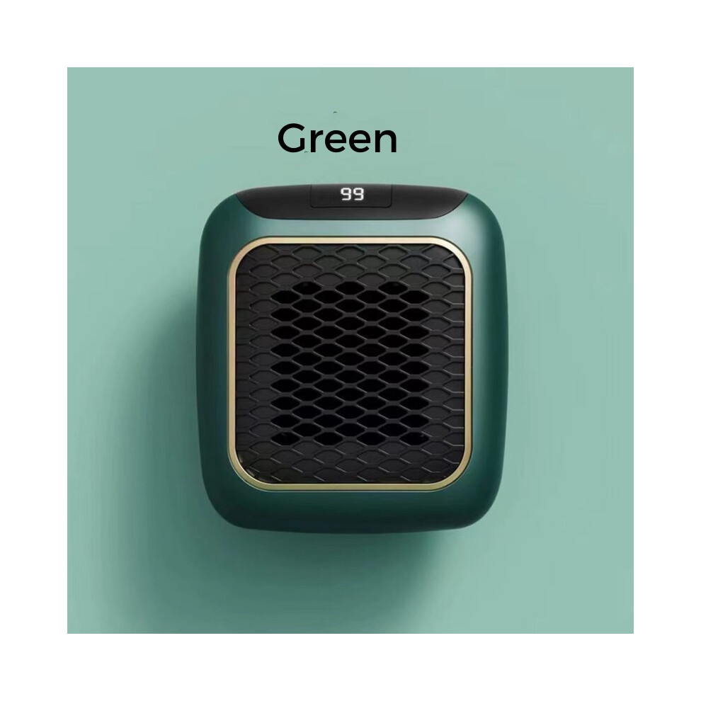 (Green) Portable Electric Heater UK Small Solar Energy Saving Fast Heating 800W