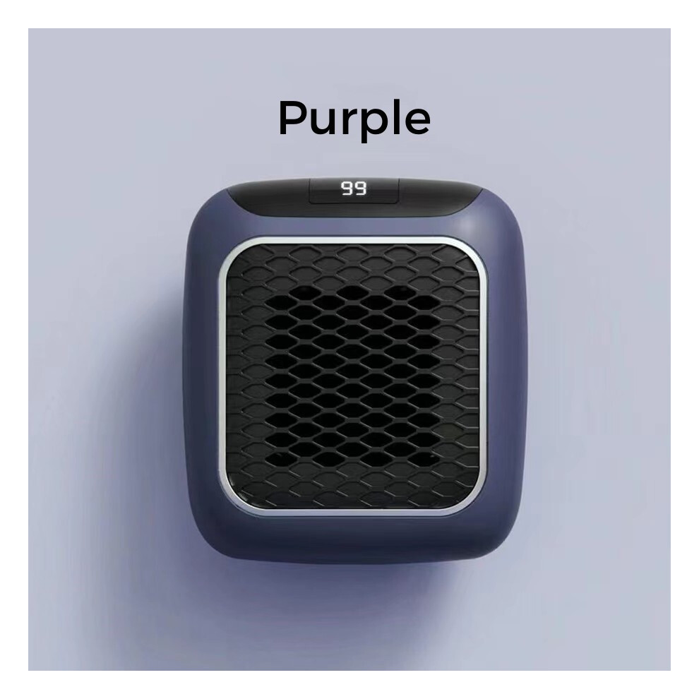 (Purple) Portable Electric Heater UK Small Solar Energy Saving Fast Heating 800W