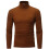 (coffee, XXL) Men Turtleneck Long Sleeve Shirts Solid Undershirt Lightweight Base Layers Thermal Underwear Sweater Pullover Tops 2025 1